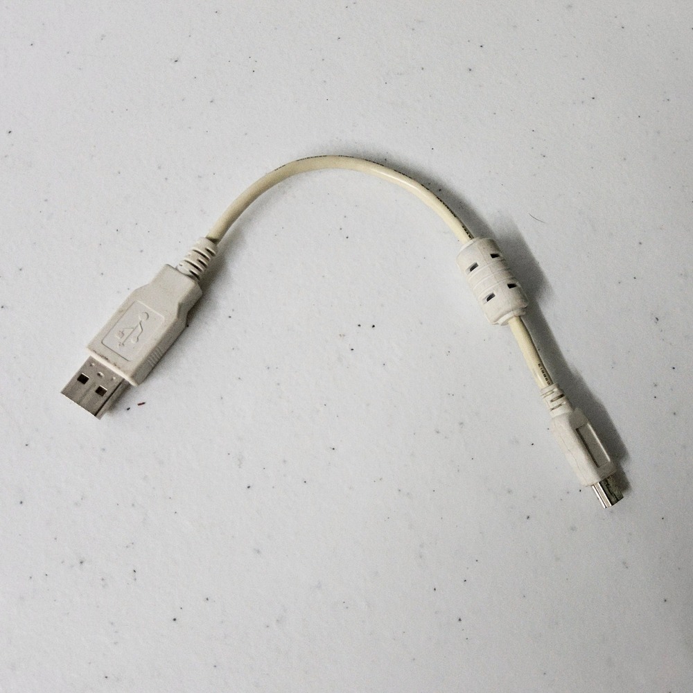 USB to Mini USB Cable Cord Data Transfer Charger White‎ 10 inch
